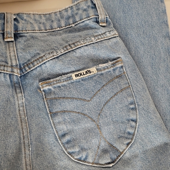 Rolla's High Rise Slim Dusters Distressed Mid-Weight Denim Ankle Jean - Size 25 - Picture 8 of 16